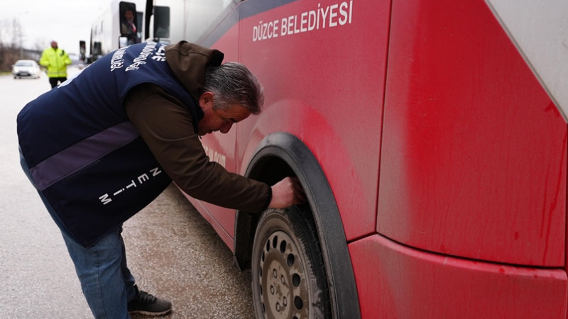 KIŞ LASTİĞİ DENETİMİ YAPILDI