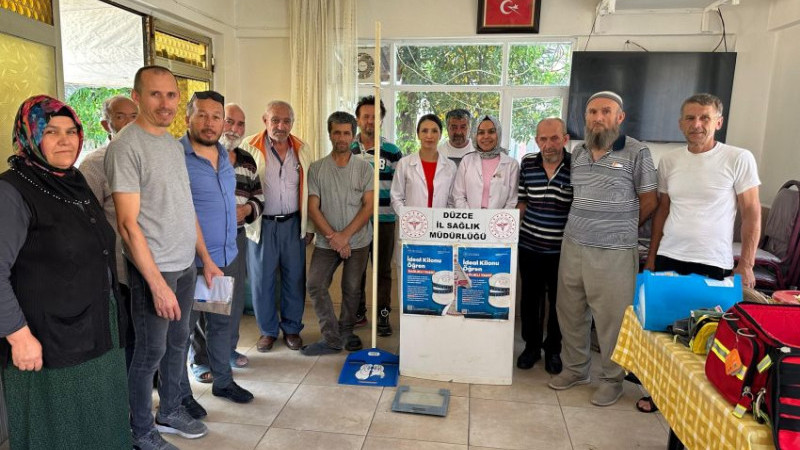 HASANLAR KÖYÜ’NDE BOY-KİLO ÖLÇÜMÜ YAPILDI