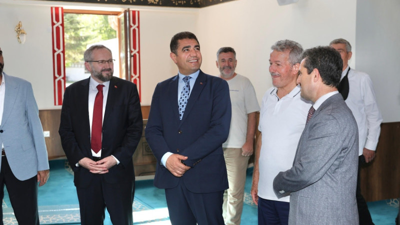 SAZKÖY CAMİİ’NDEKİ ÇALIŞMALAR İNCELENDİ