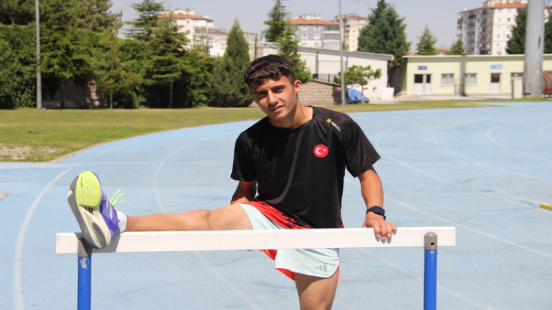 MİLLİ ATLET MİRAÇ'IN HEDEFİ EYOF'TA ŞAMPİYONLUK