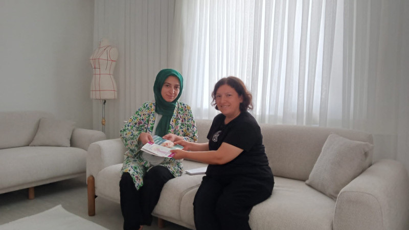 YÜKSEK RİSKLİ GEBELER EVLERİNDE ZİYARET EDİLDİ