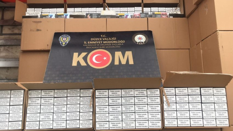 DÜZCE'DE POLİS VE JANDARMA KAÇAKÇILARA GÖZ AÇTIRMIYOR 