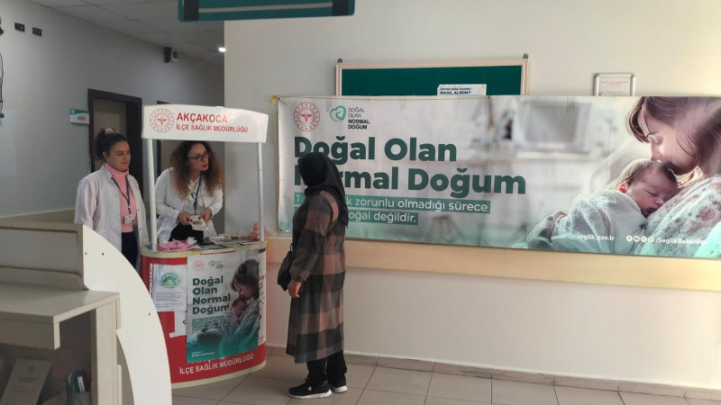 AKÇAKOCA’DA NORMAL DOĞUM TEŞVİK EDİLİYOR