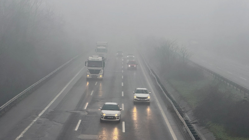 DÜZCE SİS ALTINDA KALDI