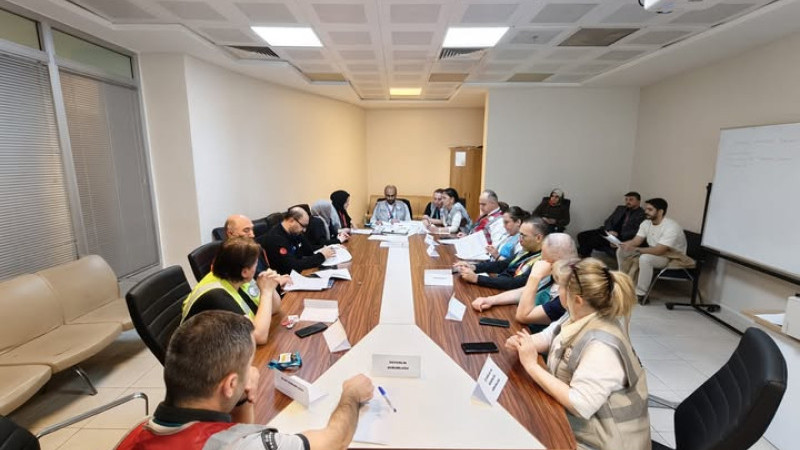 HASTANE AFET TATBİKATI GERÇEKLEŞTİRİLDİ