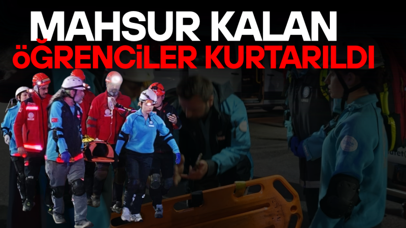 ÖĞRENCİLER TOPLANMA ALANINA KOŞTU