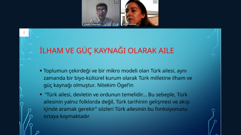 DÜ’DEN “TÜRK DEVLETLERİNDE AİLE VE EVLİLİK KURUMU” KONFERANSI 