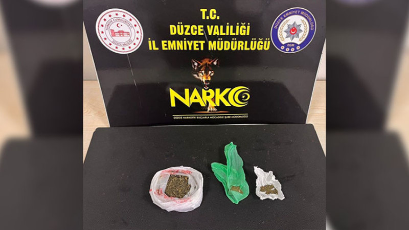 DÜZCE’DE UYUŞTURUCU OPERASYONU: 1 TUTUKLAMA