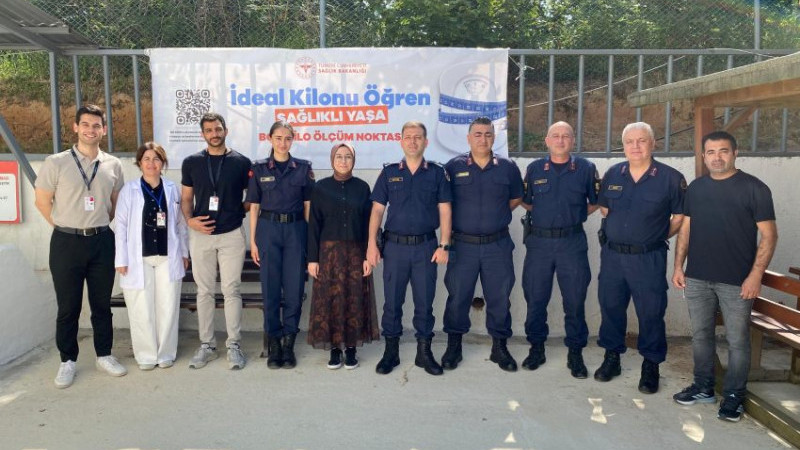 AKÇAKOCA JANDARMA KOMUTANLIĞI’NDA BOY KİLO ÖLÇÜMÜ YAPILDI