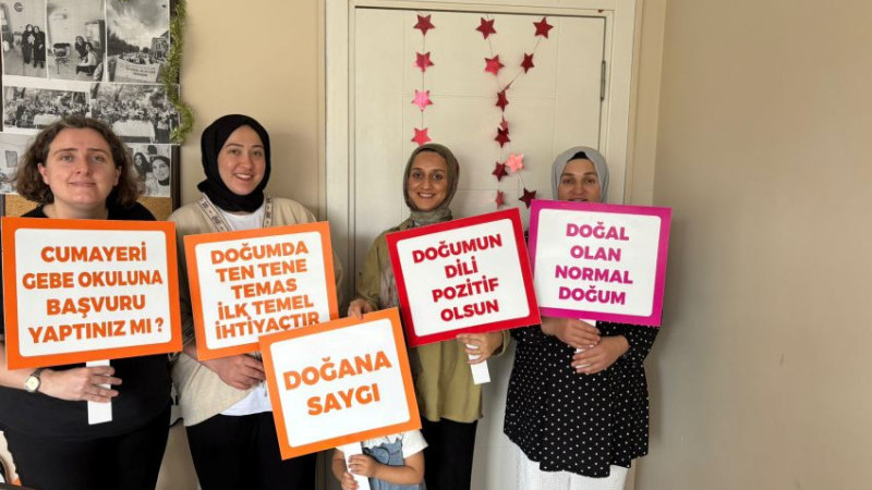CUMAYERİ’NDE NORMAL DOĞUM EĞİTİMİ DÜZENLENDİ