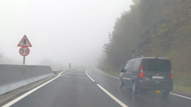 BOLU DAĞI'NDA SİS ETKİLİ OLUYOR