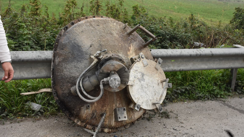 ŞERİT ÇİZME MAKİNESİNİN KAZANI PATLADI 