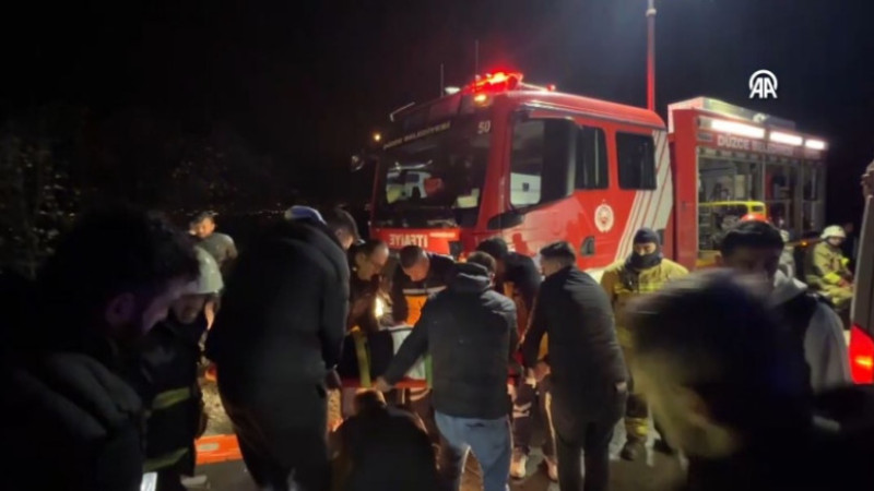 GÖLORMANI KÖYÜ YOLUNDA KAZA