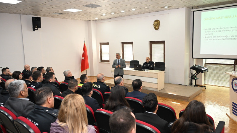 EMNİYET MÜDÜRLÜĞÜNDE PROTOKOL EĞİTİMİ  