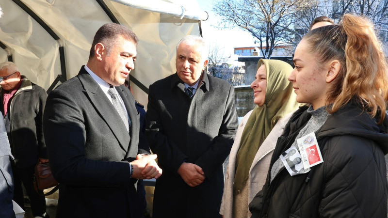 KAHRAMAN POLİSİMİZİN AİLESİNE TAZİYE ZİYARETİ