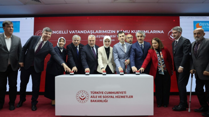 ENGELLİ VATANDAŞLARIN KAMU KURUMLARINA YERLEŞTİRİLMESİ TÖRENİ DÜZENLENDİ  