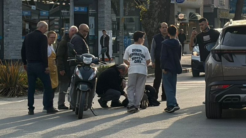MOTOSİKLET SÜRÜCÜSÜ YARALANDI