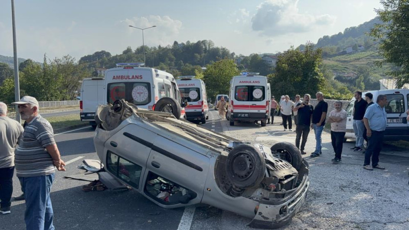 ÖNCE TIRLA ÇARPIŞTI SONRA TAKLA ATTI