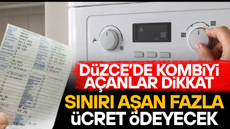 DÜZCE'NİN DOĞAL GAZ TÜKETİM LİMİTLERİ BELLİ OLDU