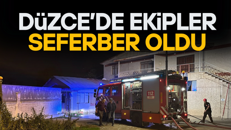 KONFEKSİYON ATÖLYESİNDE YANGIN